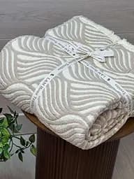 Плед двосторонній мусліновий євро L&M Home Textiles 20292 200х220 см бежевий