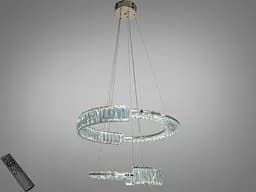 Світлодіодна люстра Romin підвісна 2 кільця золото 86 Вт