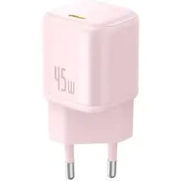 Мережевий зарядний пристрій Baseus PicoGo GaN Fast Charger 1C 45 W P10176800413-00 Рожевий