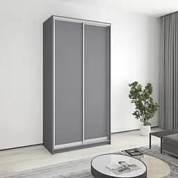 Шкаф-купе двухдверный MebelStar Стандарт AL 2ДСП 120x60x240 см Антрацит (MBS-3611)