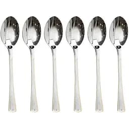 Набір кавових ложок Yiwu 6 штук із нержавіючої сталі 12.3 см, сріблястий з золотом HP-20-35