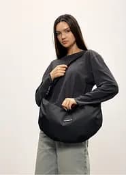 Женская сумка Sambag HOBO Bag-glove черная тканевая 50 х 28 х 5 см (53400064)
