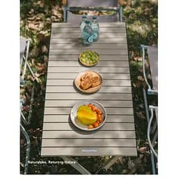 Складаний стіл Naturehike Star Jane T01 CNK2550JJ018, 119х60 см, вуглецева сталь, бежевий - мініатюра 9
