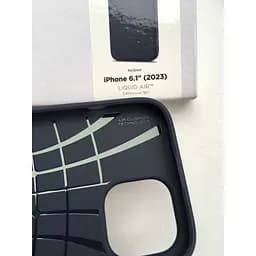 Чохол для iPhone 15 Spigen Liquid Air Navy Blue ACS06791 протиударний - мініатюра 5