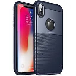 Чохол-накладка iPaky Shield Series/Elegant Grid Design TPU Hybrid Case Apple iPhone XS Max Blue