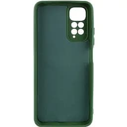 Чохол TPU GETMAN Liquid Silk Full Camera для Xiaomi Redmi Note 11 (Global) / Note 11S Зелений / Dark green - мініатюра 2