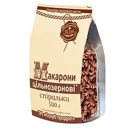Макаронні вироби Козуб продукт Спіральки, цільнозернові, 500 г (689387)
