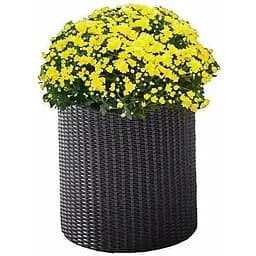 Горщик для квітів Keter M Cylinder Planter сірий 18 л (17197934902_M)
