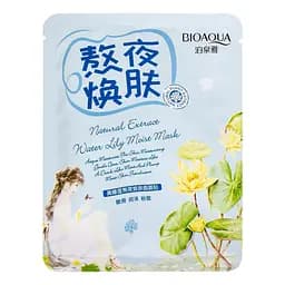Тканинна маска Bioaqua з екстрактом водяної лілії Natural Extract Water Lily Moist Mask