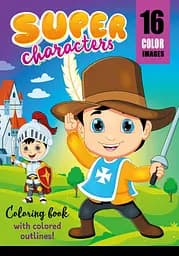 Книга Розфарбовка, 80 г, 210x297 мм, 16 аркушів, А4, скоба, диз. 22213