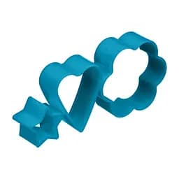 Набір пластикових форм для тортів, оформлення страв, викладки гарніру, салату (3 штуки в комплекті), Kitchette Блакитний 84663