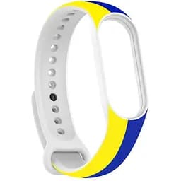 Ремешок для фитнес браслета Armorstandart для Xiaomi Mi Band 7/6/5 New Style Blue - Yellow (ARM61907)
