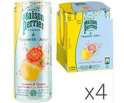 Maison Perrier Magnetic Juice, Упаковка 4 шт. х 0,25 л, Напій газований Лимон та Гуава Мейсон Пер'є, ж/б