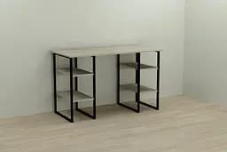 Компьютерный стол Ferrum-decor Карен 75x120x60 черный ДСП Дуб Сонома 16мм (FRD-102041)