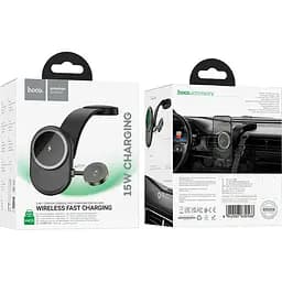 Автотримач із бездротовою зарядкою Hoco HW28 Excelso 2-in-1 Black/Gray (630566) [151327] - мініатюра 7