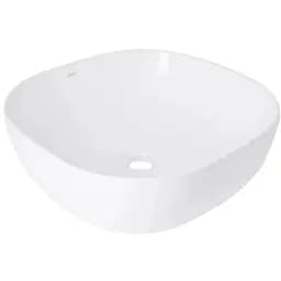 Раковина накладная Qtap Kolibri 425x425x140 White с донным клапаном QT1011K396WN48468