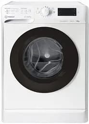 Пральна машина Indesit з фронтальним завантаженням OMTWE81283WKEU, 8кг, 1200, A+++, 60см, Дисплей, Інвертор, Люк чорний, Білий (OMTWE81283WKEU)