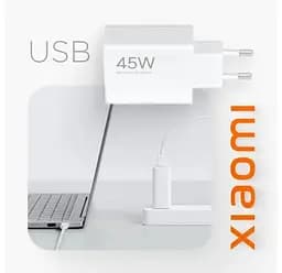 Зарядний адаптер блок швидкий Xiaomi 45 W Turbo Charg USB-A (BHR07SLEU) - мініатюра 3