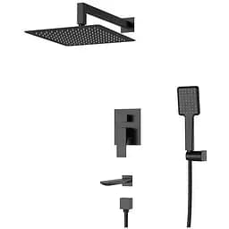 Душова система прихованого монтажу Koer KB-64010-05 KR3493, Чорний матовий