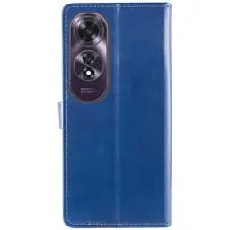 Шкіряний чохол-книжка GETMAN Gallant (PU) для Oppo A60 4G Синій - мініатюра 6