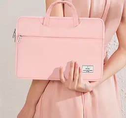 Сумка для ноутбука WiWU Vivi Laptop Handbag 14` Pink (6936686411110) [101625] - мініатюра 2