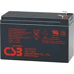 Аккумулятор CSB AGM 12V (12V/7.2Ah/86.4Wh) (GP1272F2-B) [154011]