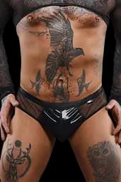 Чоловічі труси-бразиліани Regnes Fetish Planet M (чорний)