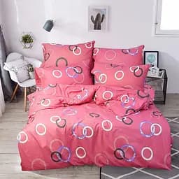 Простынь на резинке 220х240 см бязь красного цвета 328031