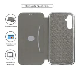 Чехол-книжка для Samsung Galaxy A34 5G (A346), G-Case, черный, кожаный чехол-книжка из экокожи (PU) и TPU, с магнитом, с подставкой и вместительным кардхолдером, противоударный, защита всего корпуса, ArmorStandart (ARM66160) - мініатюра 3
