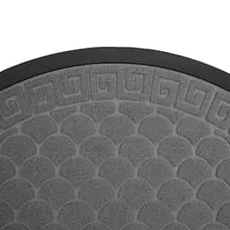 Килимок придверний Eco Fabric Луска півколо з кромкою сірий 40 х 60 см (4060-118) - мініатюра 6