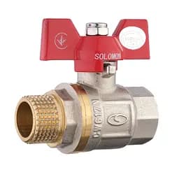 Кран кульовий прямий Solomon 1/2″ ЗВ КБ PN40 B1008