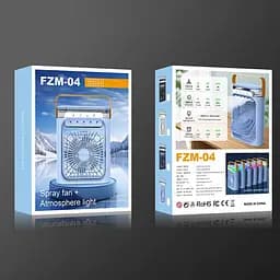 Вентилятор настільний FZM-04 з живленням від USB та функцією зволоження чорний - мініатюра 4