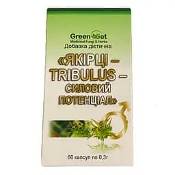 Якірці - Tríbulus Силовий потенціал GreenSet 60 капсул