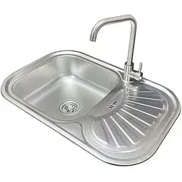 Комплект мийка + змішувач Romzha Stela Textura (B)