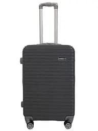 Валіза дорожня середня M Carbon 0508 пластикова Сірий