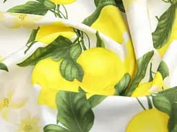 Тканина з тефлоновим просоченням Лимони принт (від 1 м) - мініатюра 2