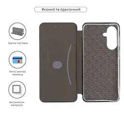 Чехол-книжка для Xiaomi Redmi A5 4G (UA), G-Case, синий, кожаный чехол-книжка из экокожи (PU) и TPU, с магнитом, с подставкой и вместительным кардхолдером, противоударный, защита всего корпуса, ArmorStandart (ARM90890) - мініатюра 3