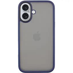 Чохол Epik TPU+PC Metal Buttons для Apple iPhone 16, 6.1 Синій