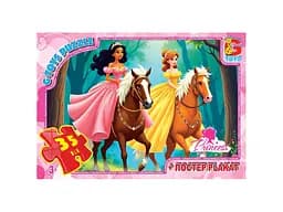 Пазлы G-Toys Принцессы, 35 элементов, PR01
