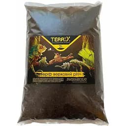 Торф верховой для улиток Ахатин TerriX pH+ 2 л