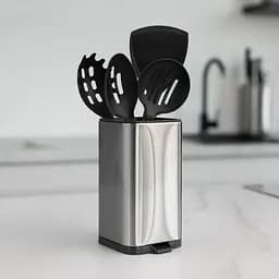 Органайзер для кухонного приладдя МВМ My Home, нержавіюча сталь (KP-66 SS/BLACK) - мініатюра 2