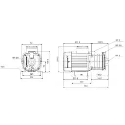 Поверхневий насос Grundfos CM 3-3 A-R-A-E-AQQE C-A-A-N (96807023) - мініатюра 4