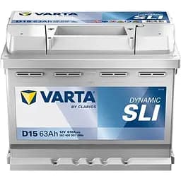 Автомобільний акумулятор Varta Silver Dynamic/SLI 63Ah Ев -/+ 610EN D15