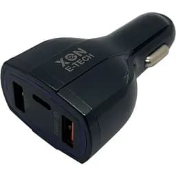 Автомобильное зарядное устройство XON UniLink Type-C 15W PD15 + QC3.0 + 5V/3.1A Black (5060948063425)