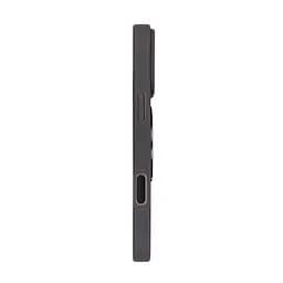 Противоударный чехол-панель для Apple iPhone 17 Pro Max, Unit Stand2, черный, силикон + поликарбонат, защита всего корпуса, с подставкой, поддержка магнитных держателей и беспроводной зарядки (MagSafe), ArmorStandart (ARM86337) - мініатюра 3