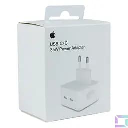 Зарядний адаптер пристрій Foxconn Square Dual Type-C 50 W (PD25W+PD25W)