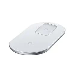 Бездротовий зарядний пристрій Baseus Simple 2 in 1 AirPods Pro Білий (WXJK-C02) - мініатюра 2
