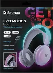Гарнітура Defender FreeMotion B651 Bluetooth White (63651) (7202786) - мініатюра 5
