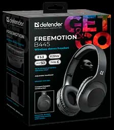 Гарнітура Defender FreeMotion B445 Bluetooth Black (63445) (7024920) - мініатюра 5