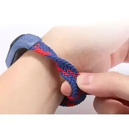 Ремінець BeCover Elastic Nylon Style для Xiaomi Mi Smart Band 5 / Mi Smart Band 6 Size L Pink-White (706164) - мініатюра 4